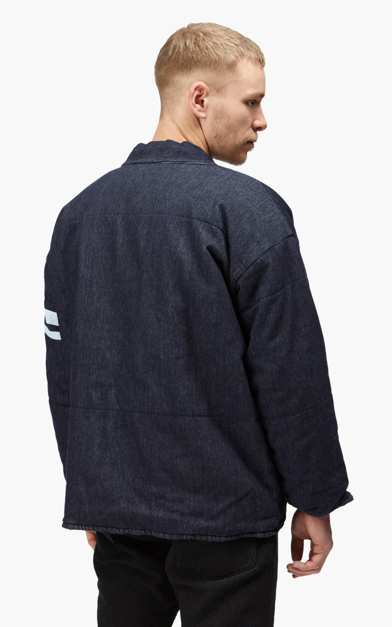 Momotaro Jeans MJK0020M23 Reversible Hanten Jacket Pique Indigo - Image 8