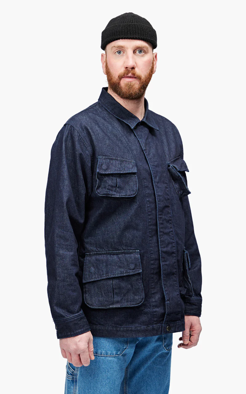 Momotaro Jeans MJK0030M31 GTB Jungle Fatigue Denim Jacket Indigo 12oz - Image 5