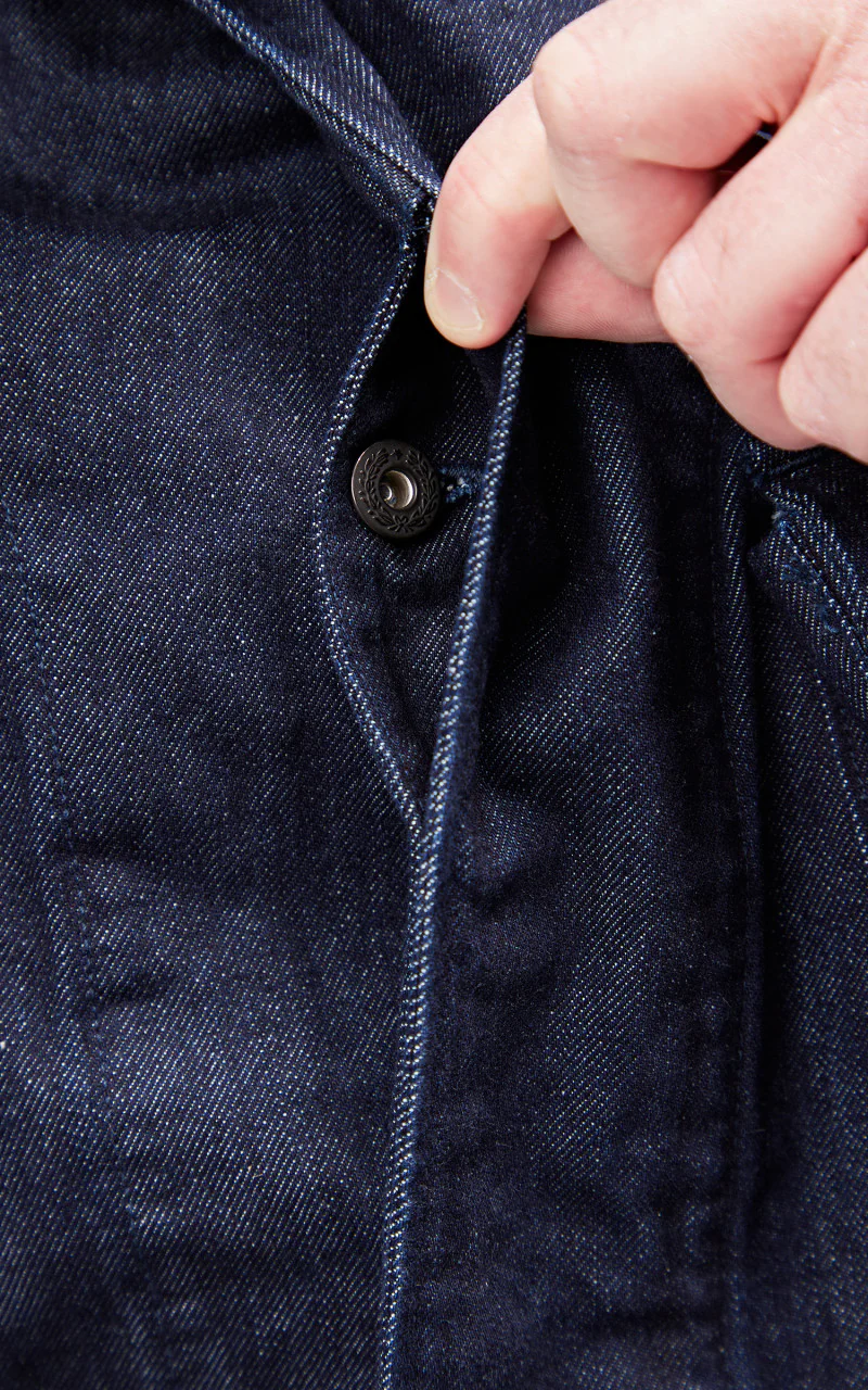 Momotaro Jeans MJK0030M31 GTB Jungle Fatigue Denim Jacket Indigo 12oz - Image 6
