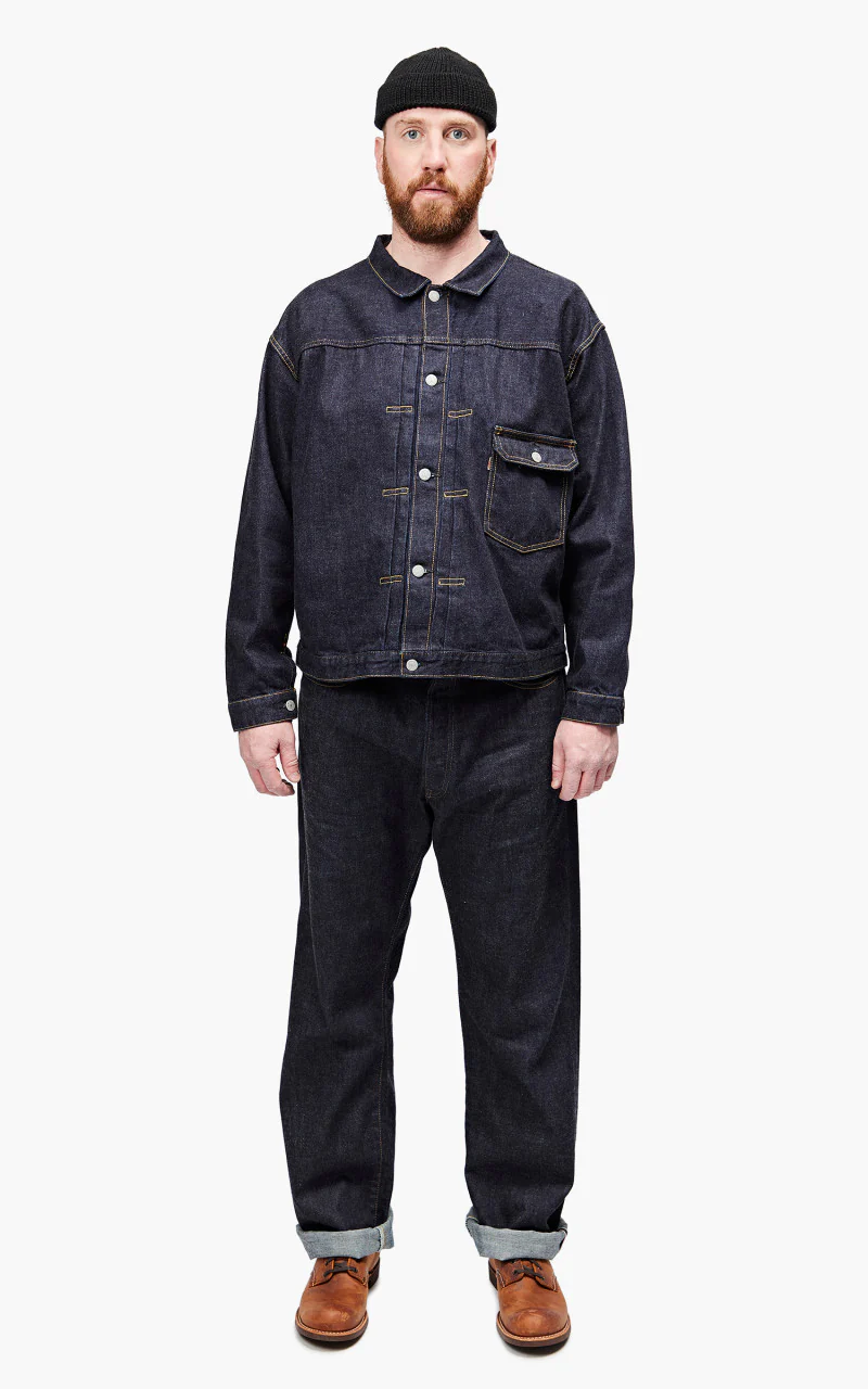 Momotaro Jeans MJK0060M31 Heritage Denim Jacket 13oz Indigo - Image 2