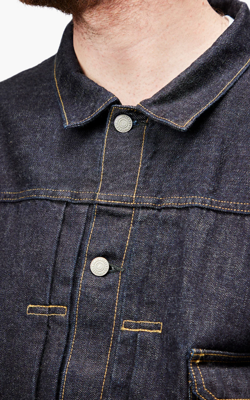 Momotaro Jeans MJK0060M31 Heritage Denim Jacket 13oz Indigo - Image 3