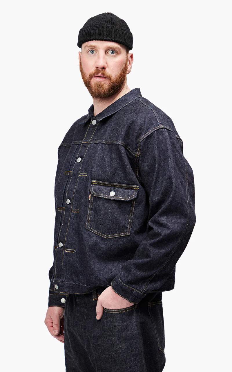 Momotaro Jeans MJK0060M31 Heritage Denim Jacket 13oz Indigo - Image 4