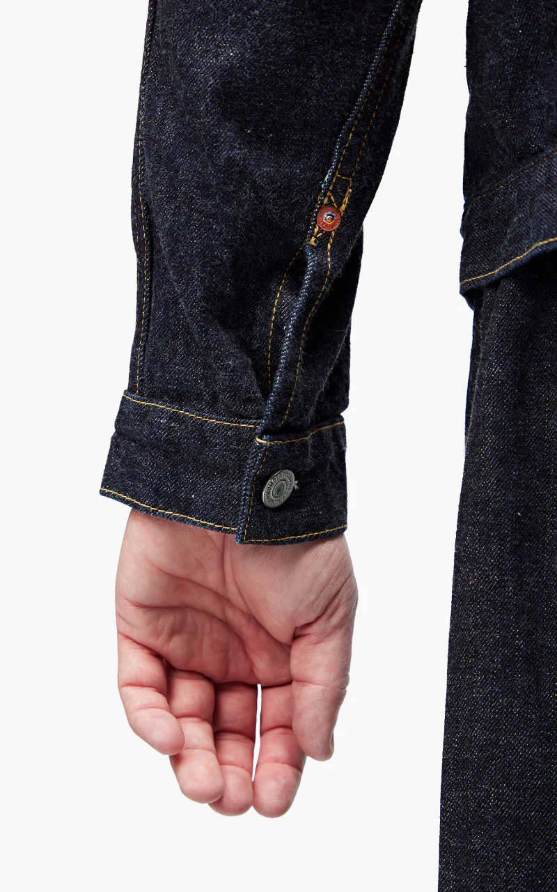 Momotaro Jeans MJK0060M31 Heritage Denim Jacket 13oz Indigo - Image 5