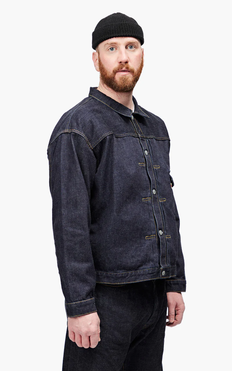 Momotaro Jeans MJK0060M31 Heritage Denim Jacket 13oz Indigo - Image 6
