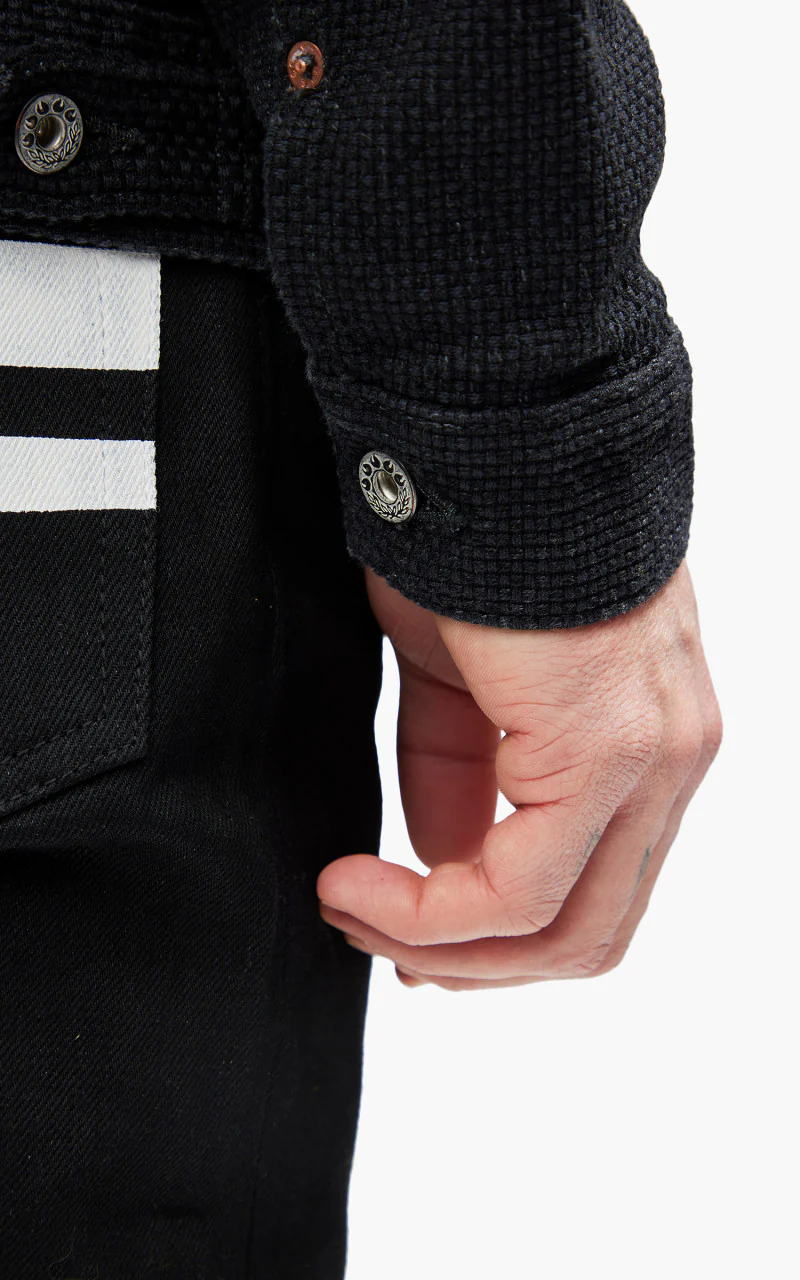 Momotaro Jeans MJK1040M23 Type 2 Jacket Super Heavy Sashiko Black 15oz - Image 9