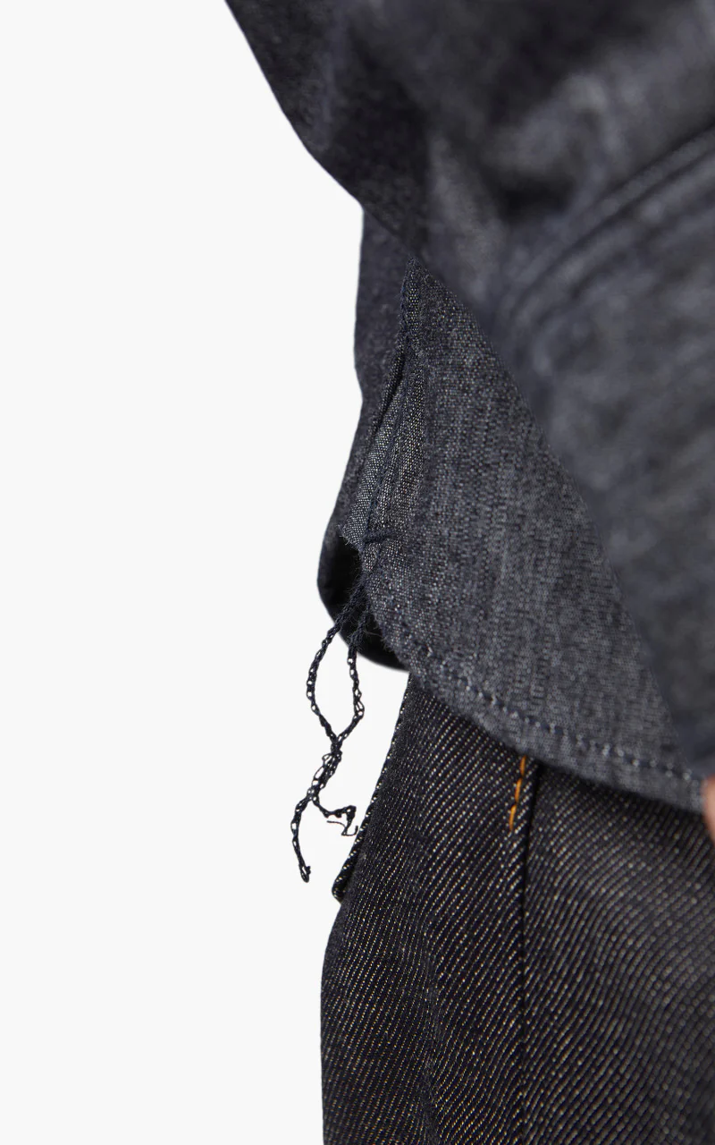 Momotaro Jeans MLS2030M23 Flame-Retardant Denim Shirt Indigo - Image 5