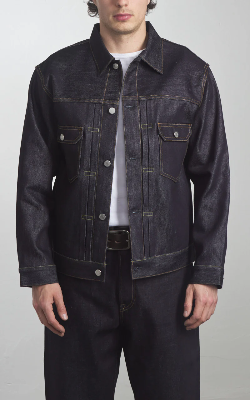 MOMOTARO JEANS MMJB0101 Classic Straight Denim Indigo 15.7oz - Image 3