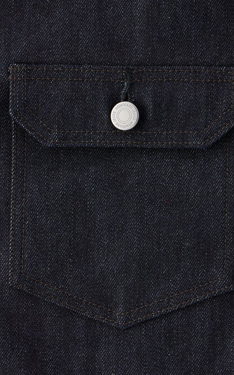 MOMOTARO JEANS MMGJ0302 Cotton x Cashmere Type 2 Denim Jacket Indigo 13.7oz - Image 5