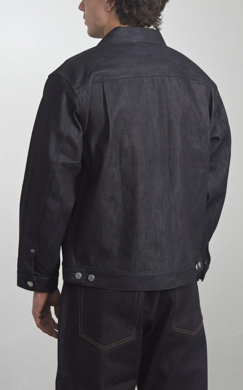 MOMOTARO JEANS MMGJ0302 Cotton x Cashmere Type 2 Denim Jacket Indigo 13.7oz - Image 8