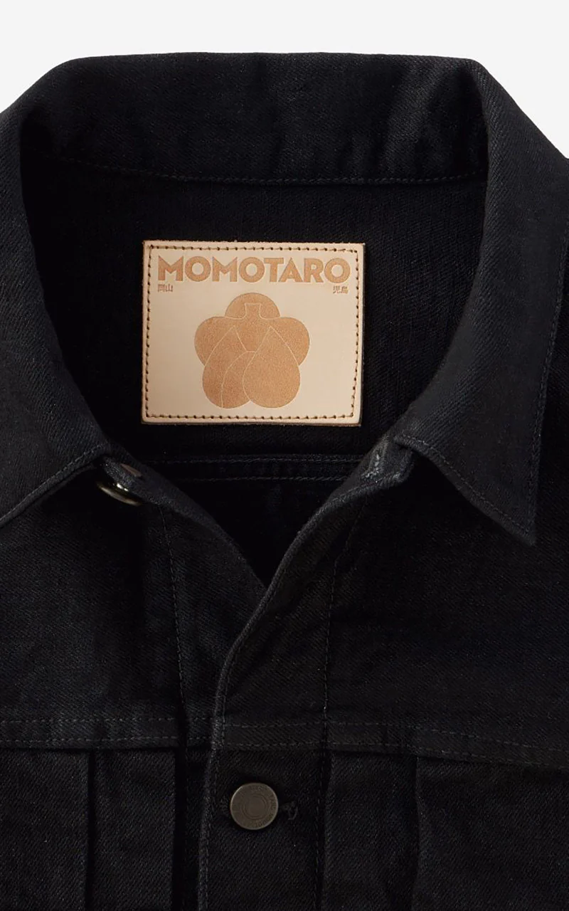 MOMOTARO JEANS MMGJ1102 Classic Type 2 Denim Jacket Black 15.7oz - Image 2