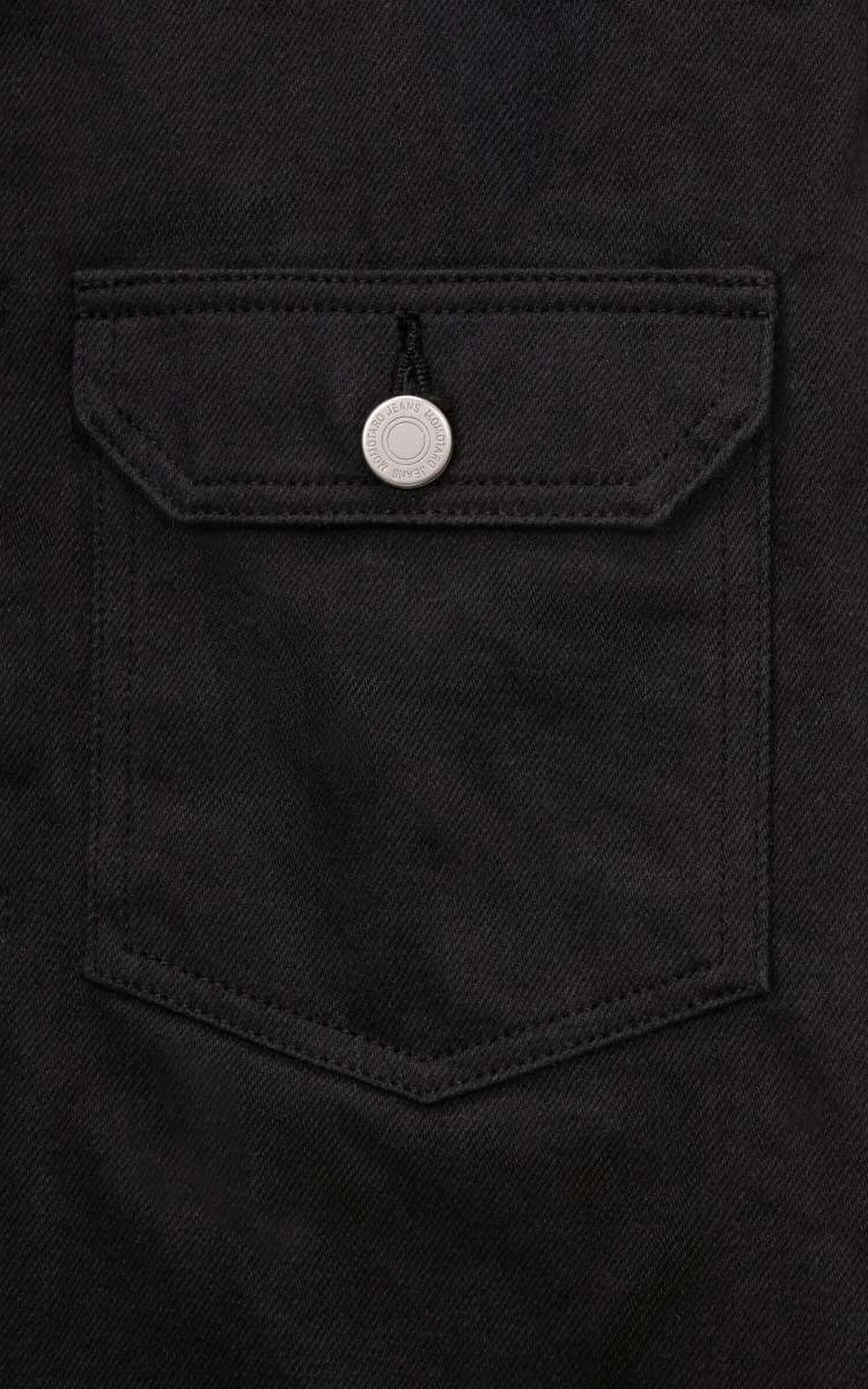 MOMOTARO JEANS MMGJ6001 #001 'Kurozome-Dye' Type 1 Denim Jacket Black 15oz - Image 4