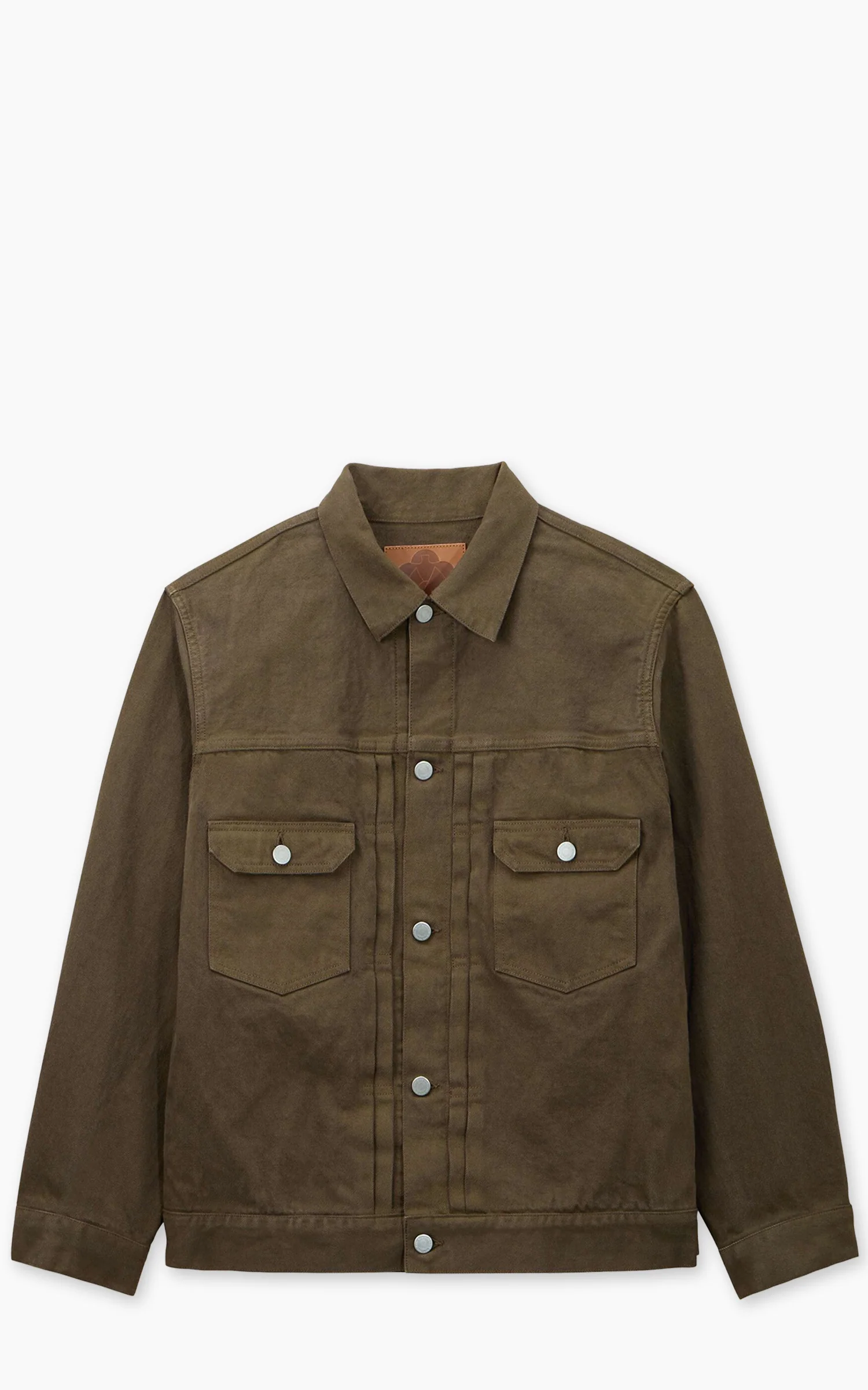 MOMOTARO JEANS MMGJ6004 #002 'Botanical Moss Dye' Type 2 Denim Jacket Khaki