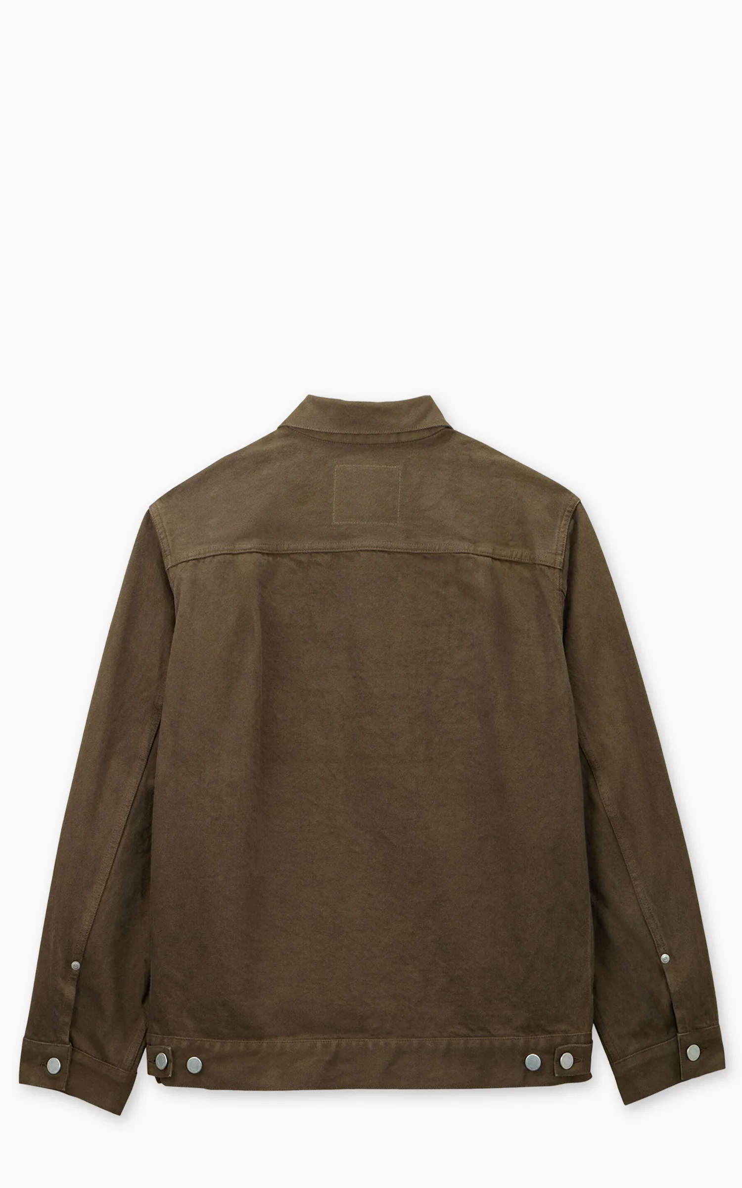 MOMOTARO JEANS MMGJ6004 #002 'Botanical Moss Dye' Type 2 Denim Jacket Khaki - Image 11