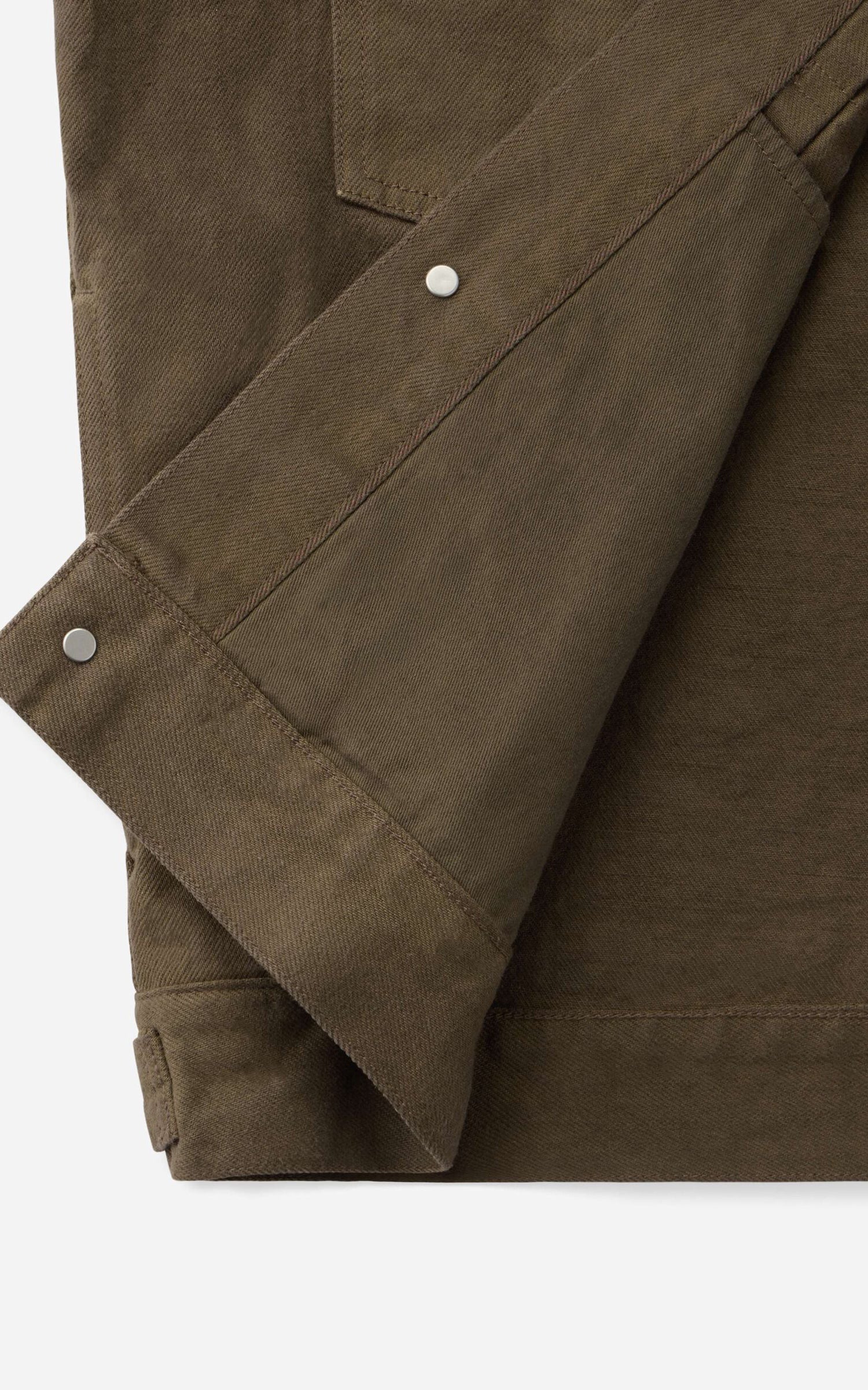 MOMOTARO JEANS MMGJ6004 #002 'Botanical Moss Dye' Type 2 Denim Jacket Khaki - Image 9