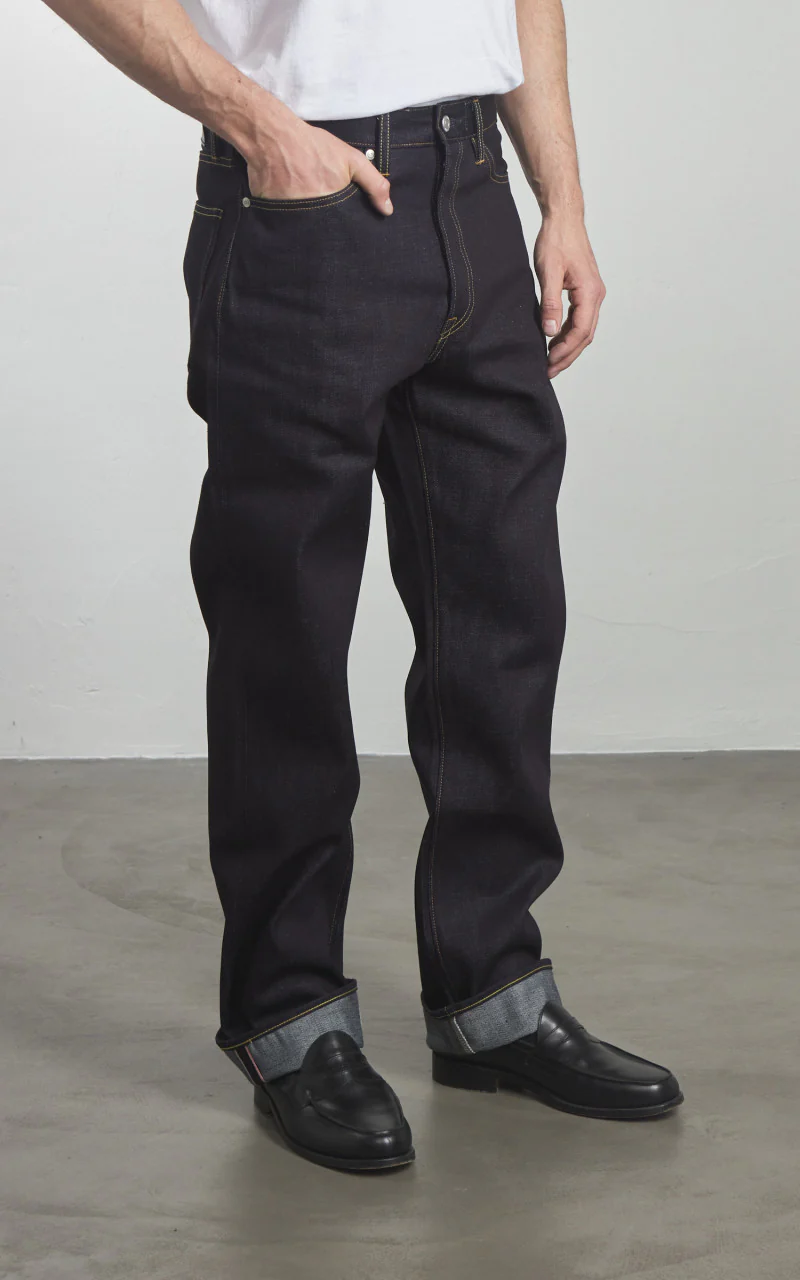 MOMOTARO JEANS MMJB0100 Classic Straight Denim Indigo 14.7oz - Image 3