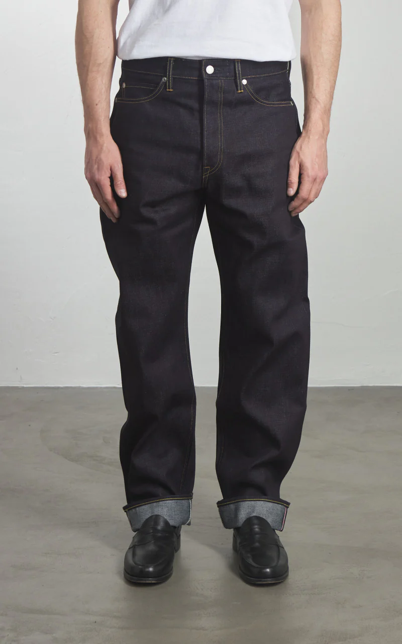 MOMOTARO JEANS MMJB0100 Classic Straight Denim Indigo 14.7oz - Image 5