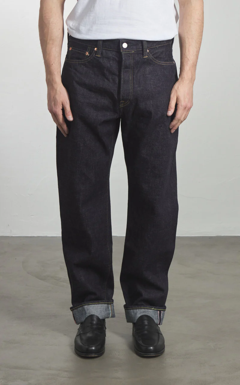 MOMOTARO JEANS MMJB0101 Classic Straight Denim Indigo 15.7oz - Image 2