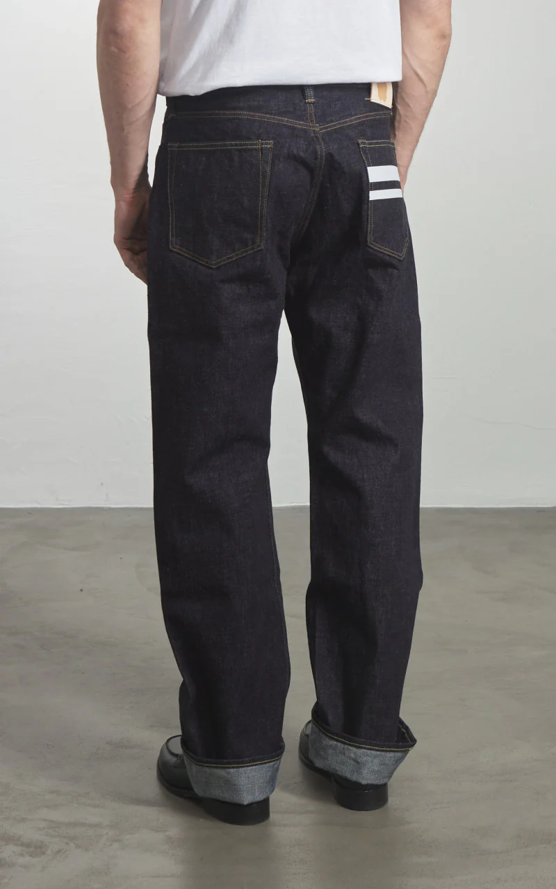 MOMOTARO JEANS MMJB0101 Classic Straight Denim Indigo 15.7oz - Image 7