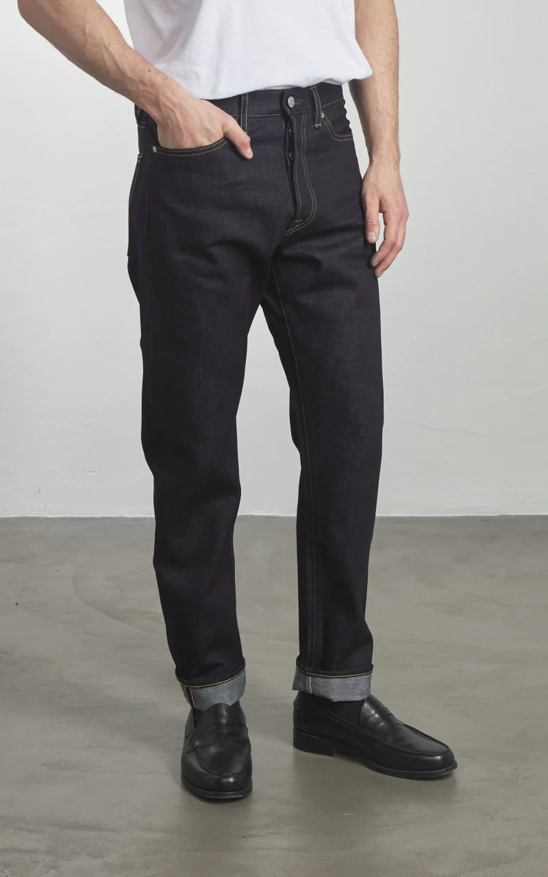 MOMOTARO JEANS MMJB0101 Classic Straight Denim Indigo 15.7oz - Image 5