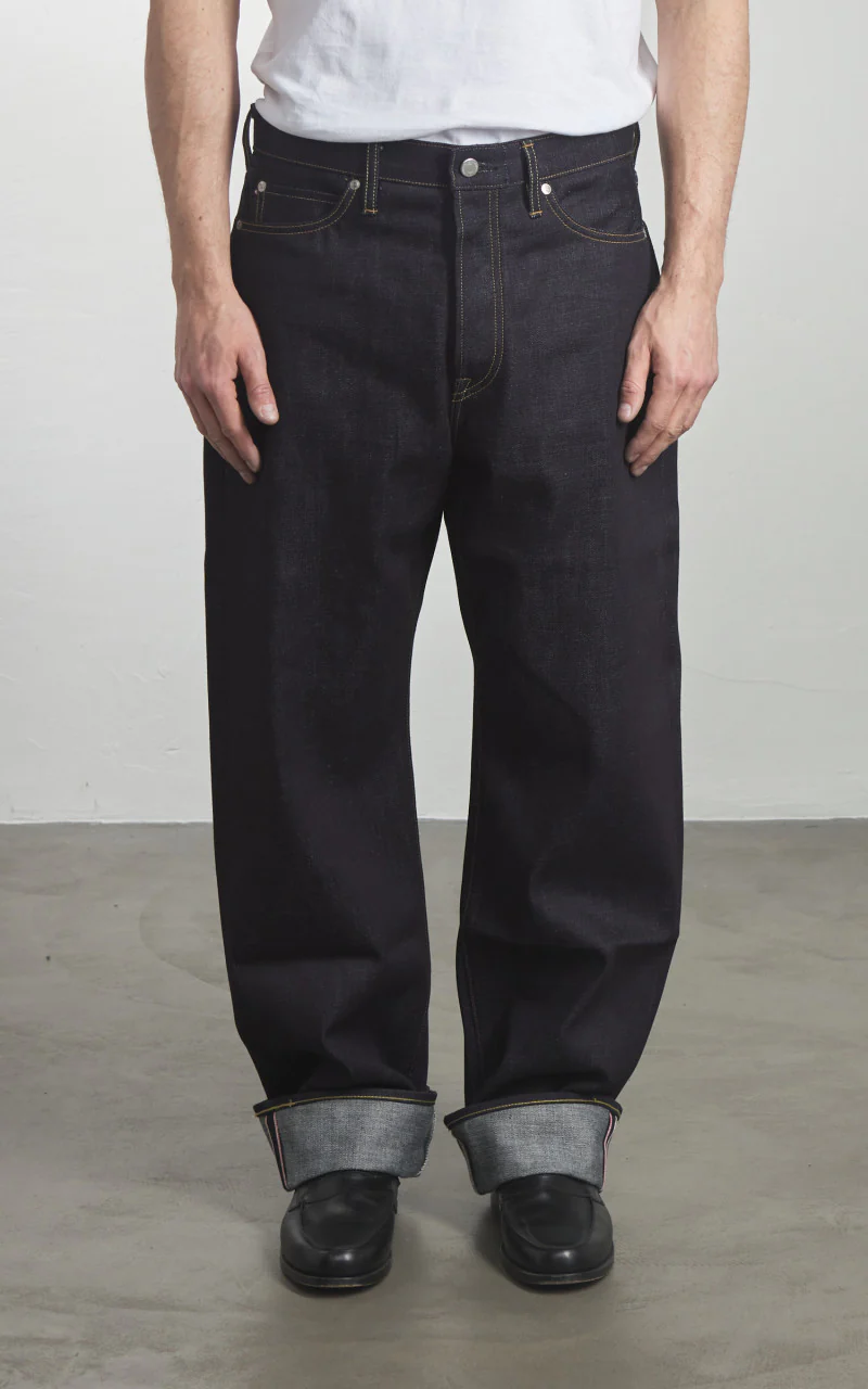 MOMOTARO JEANS MMJB0400 Classic Wide Denim Indigo 14.7oz - Image 2