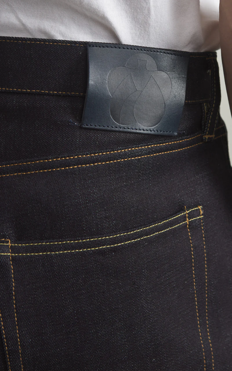 MOMOTARO JEANS MMJB0400 Classic Wide Denim Indigo 14.7oz - Image 8