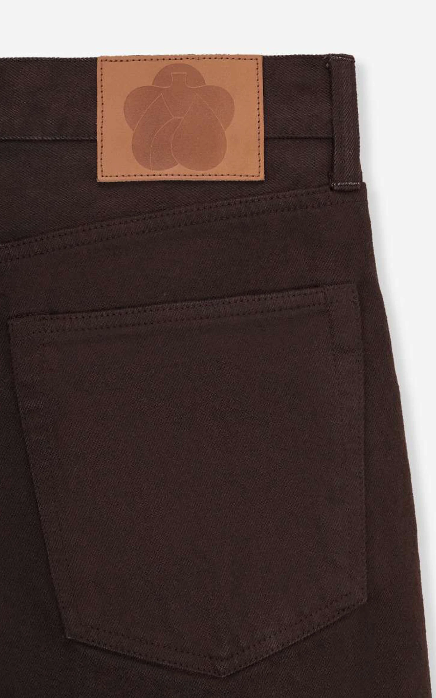 MOMOTARO JEANS MMJE6400 #100 'Onigurumi-Dye' Straight Denim Brown 15oz - Image 5