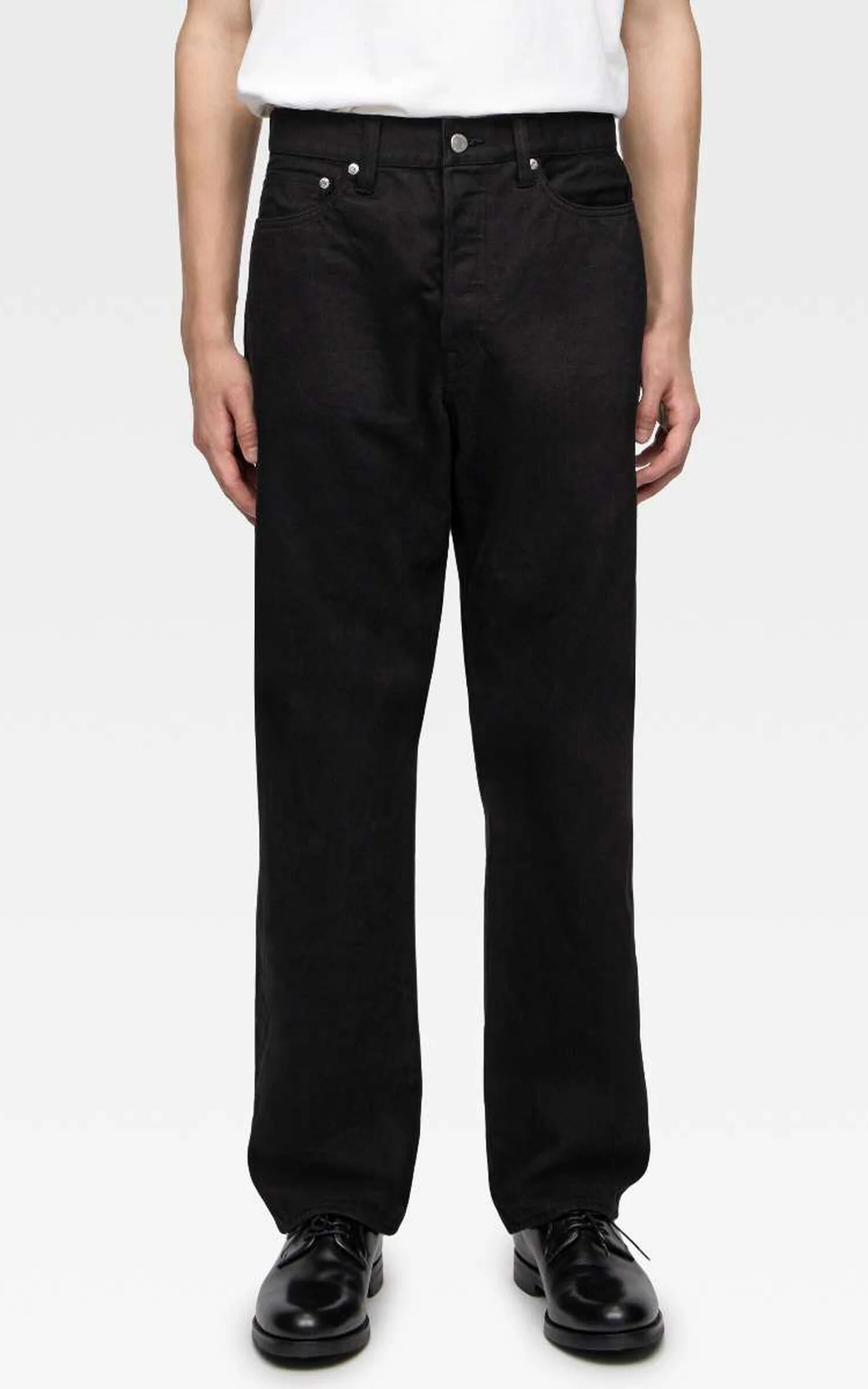 MOMOTARO JEANS MMJE6401 #100 'Kurozome-Dye' Straight Denim Black 15oz - Image 2