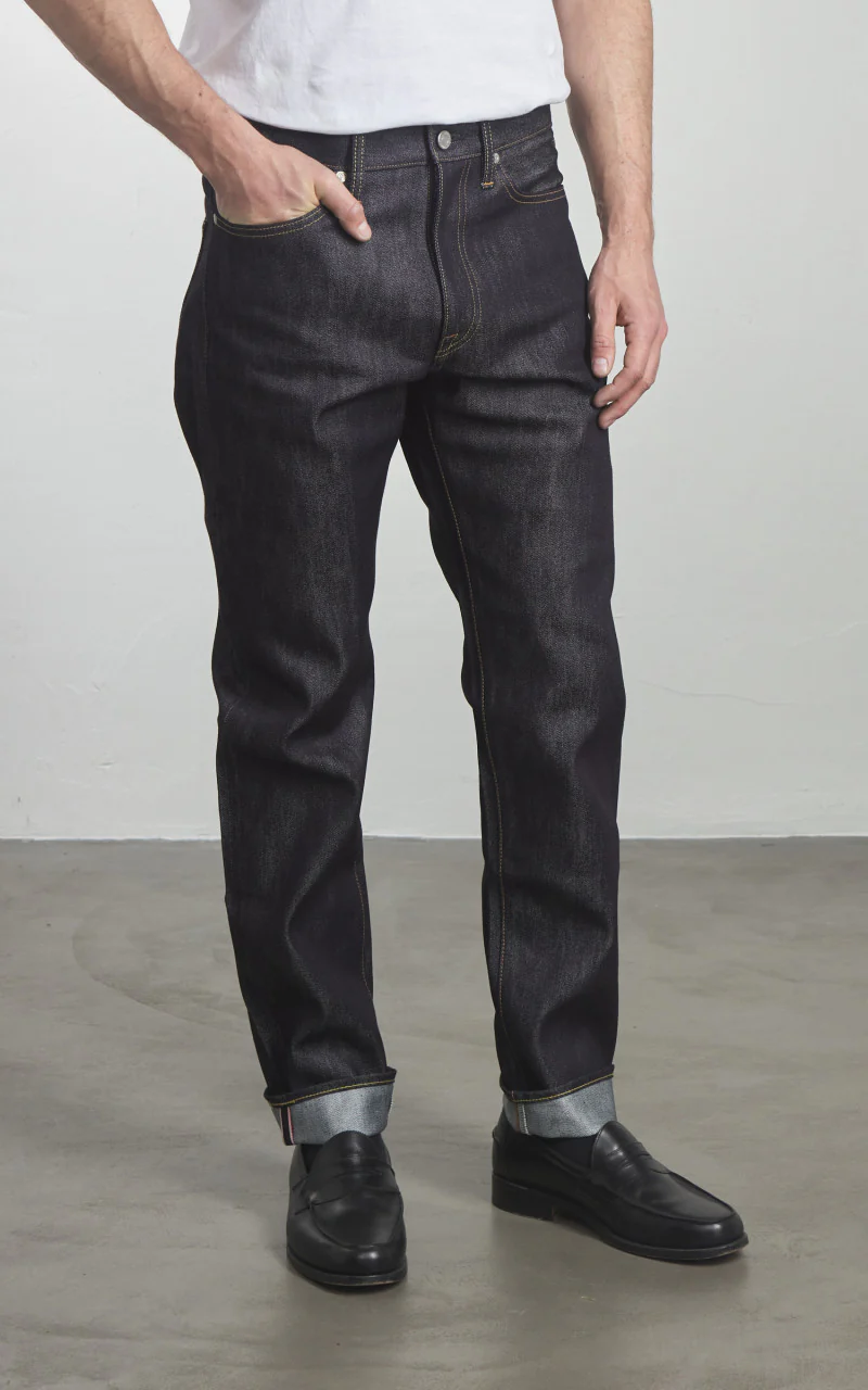 MOMOTARO JEANS MMJZ0202 Silk Tapered Denim Indigo 15oz - Image 6