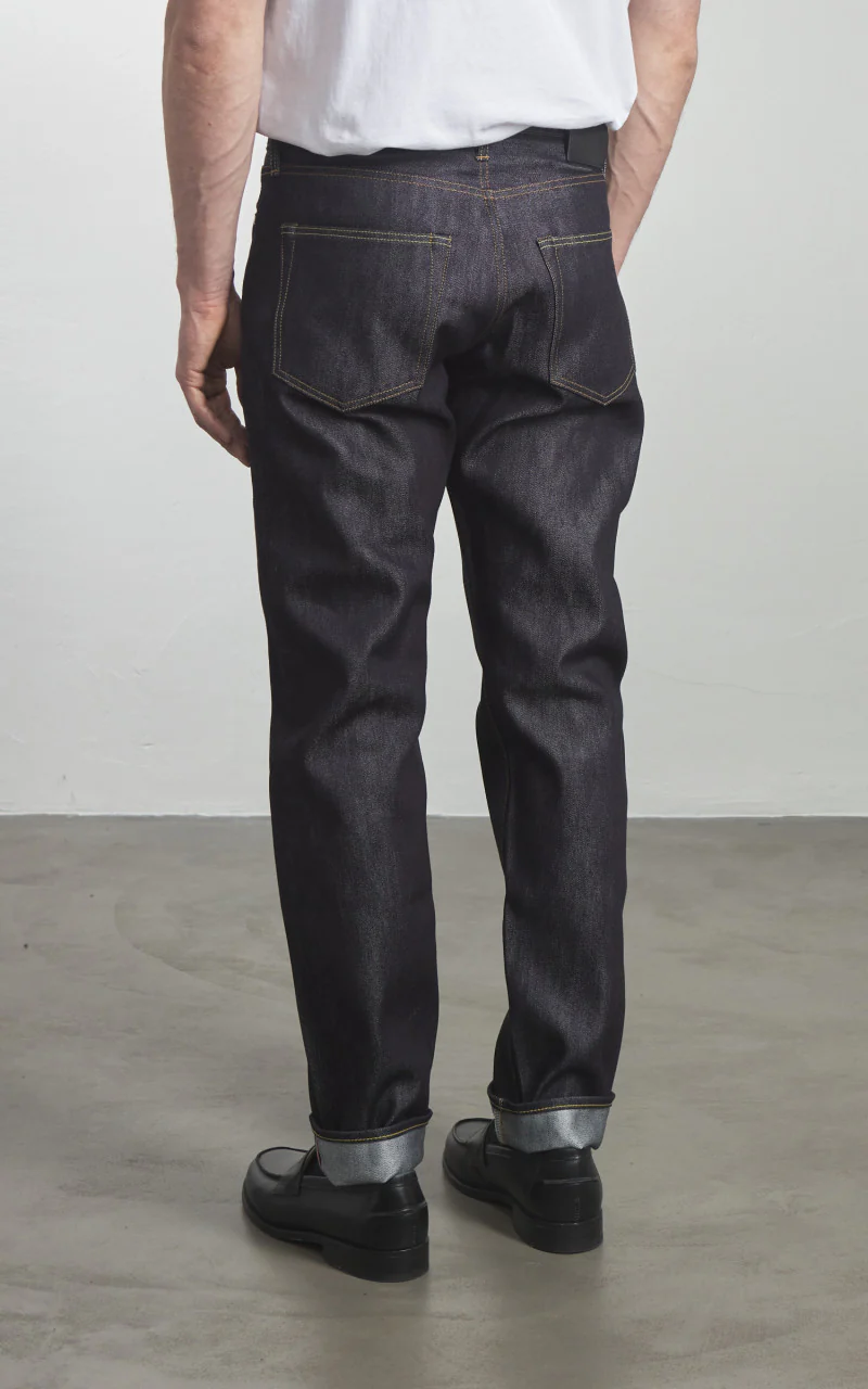 MOMOTARO JEANS MMJZ0202 Silk Tapered Denim Indigo 15oz - Image 8