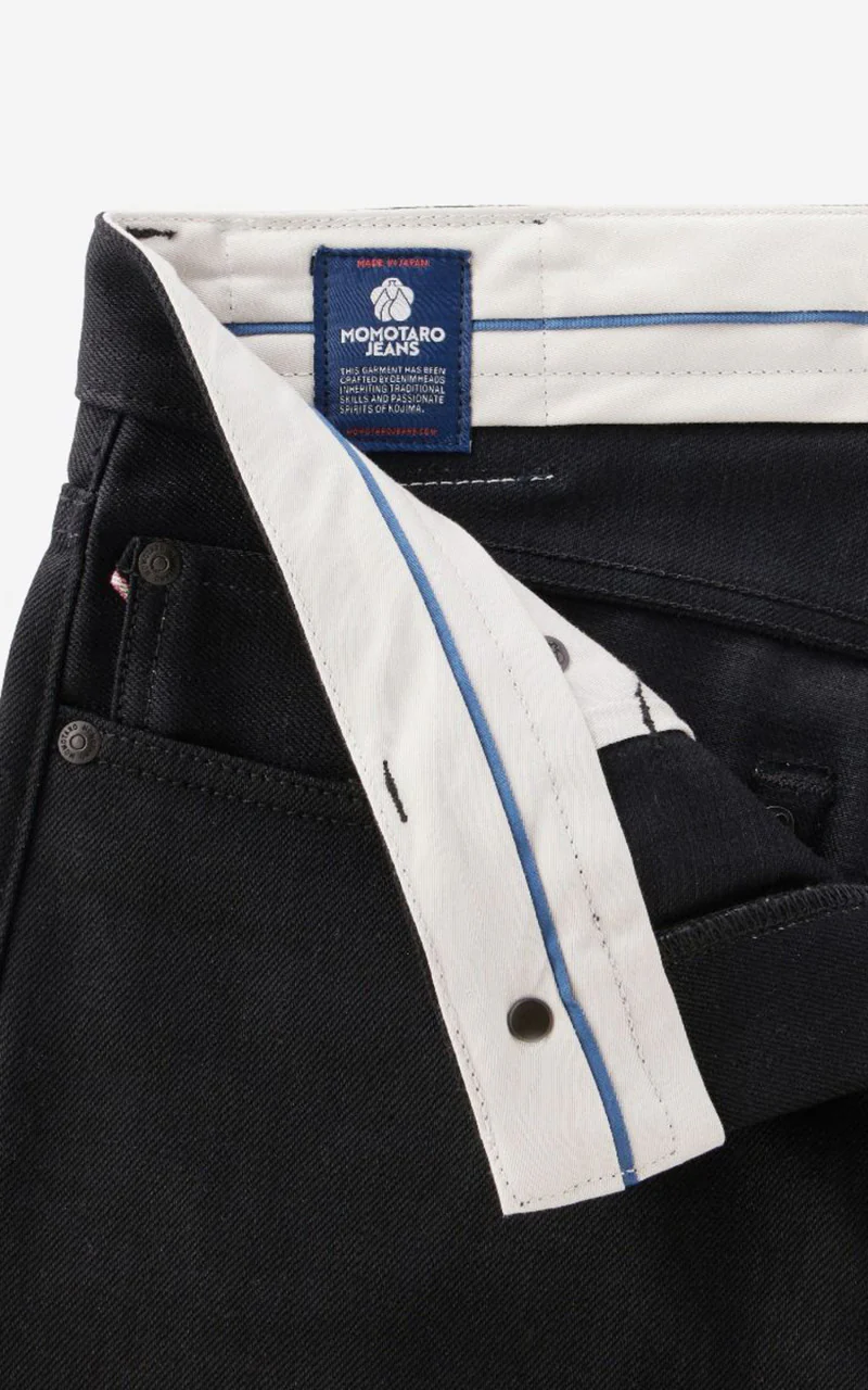 MOMOTARO JEANS MMJZ1100 Standard Straight Denim Black 14.7oz - Image 4