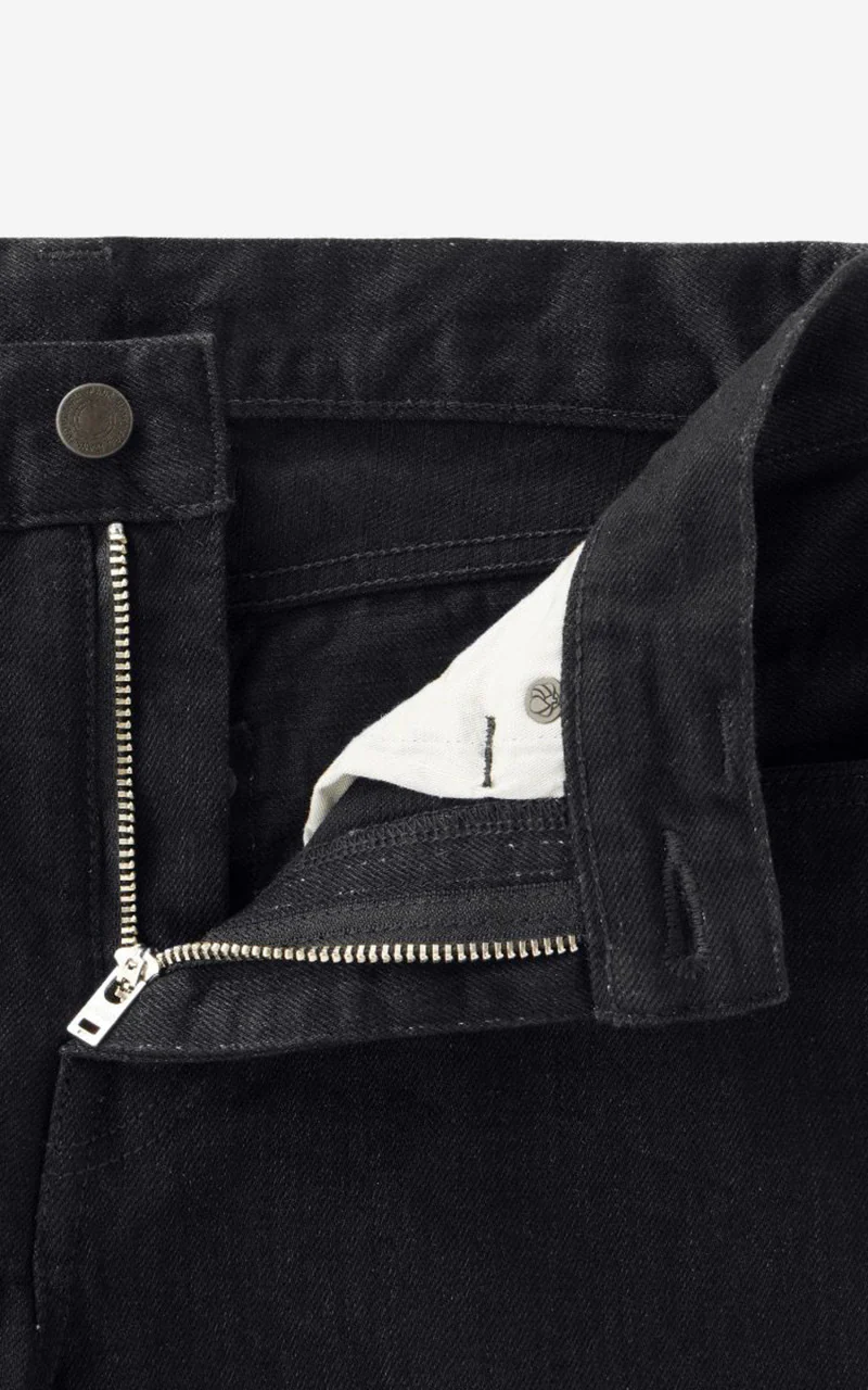 MOMOTARO JEANS MMJZ1101 Classic Straight Denim Black 15.7oz - Image 4