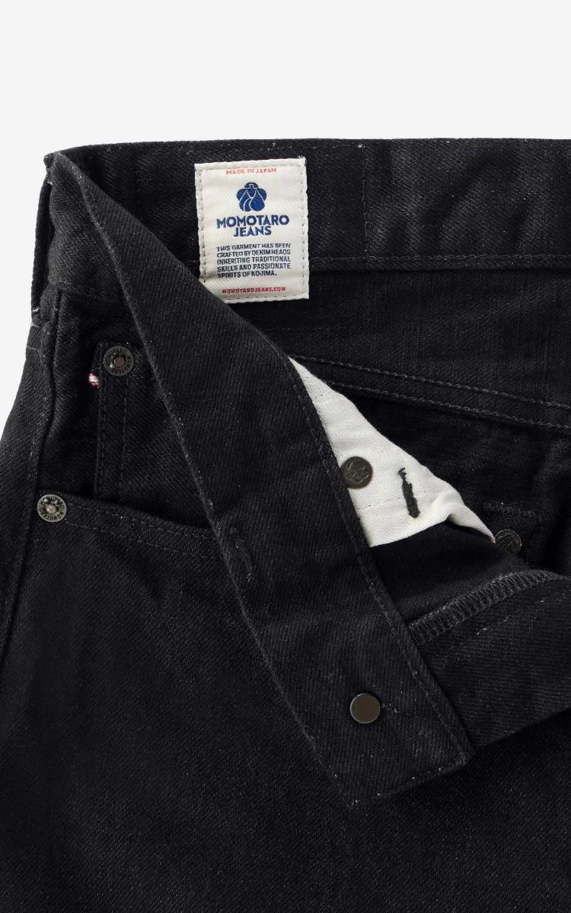 MOMOTARO JEANS MMJZ1101 Classic Straight Denim Black 15.7oz - Image 7
