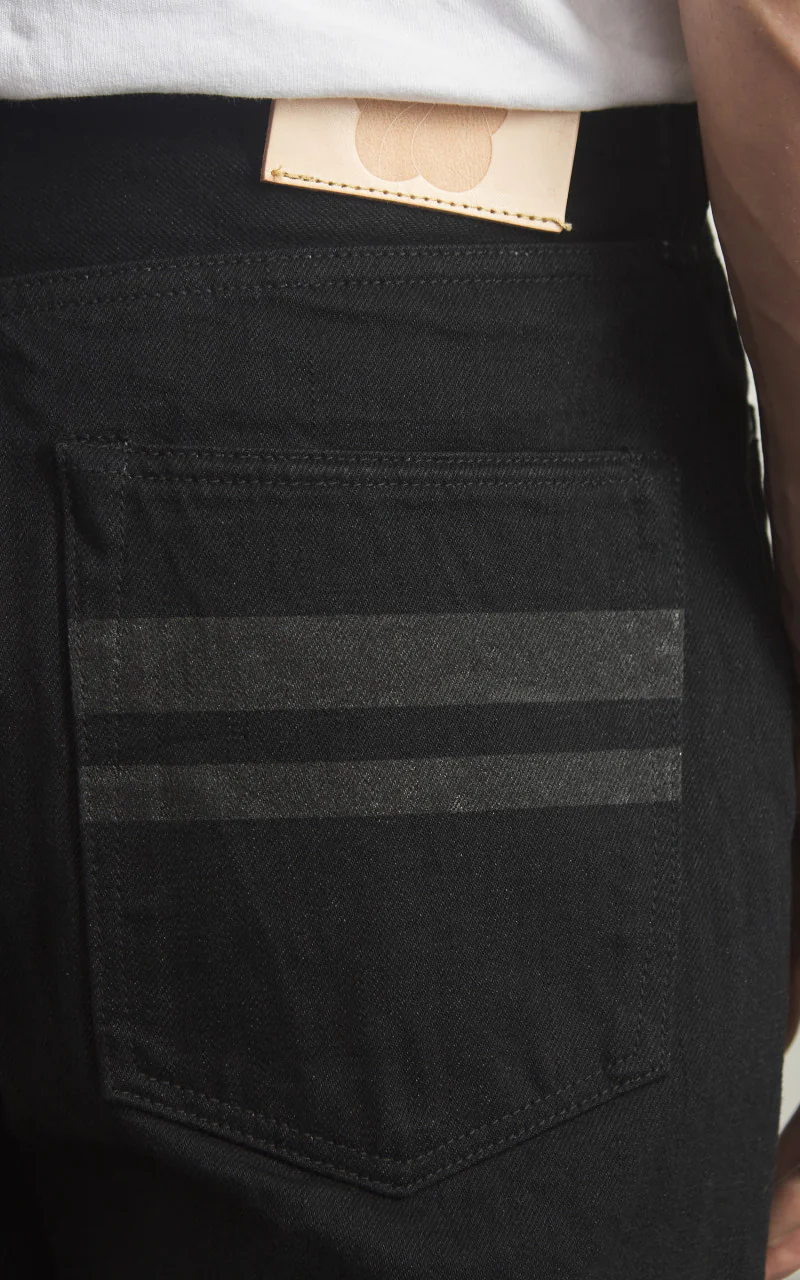 MOMOTARO JEANS MMJZ1101 Classic Straight Denim Black 15.7oz - Image 9