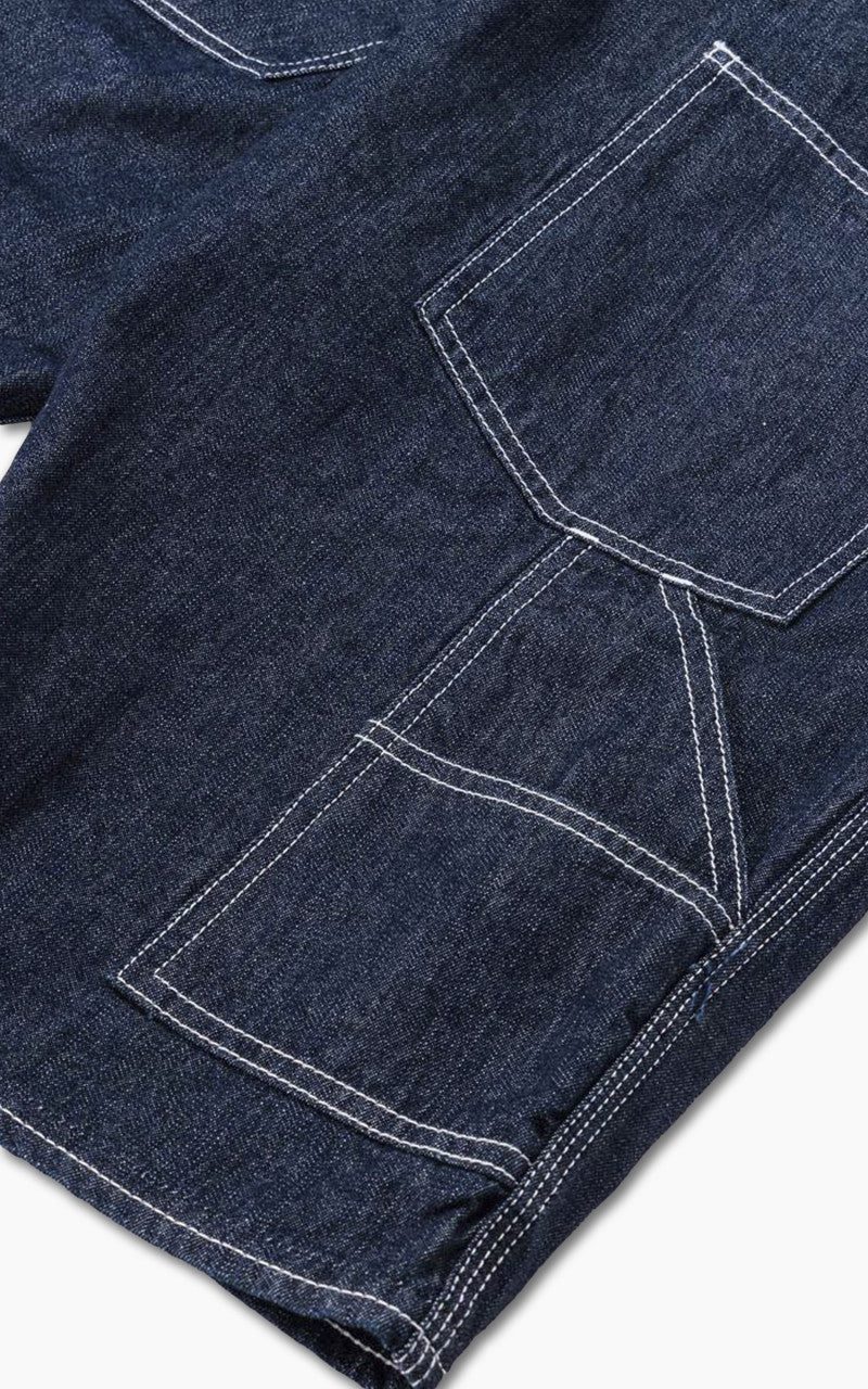 Momotaro Jeans MSP0030M31 GTB Denim Painter Shorts Indigo 10oz - Image 10
