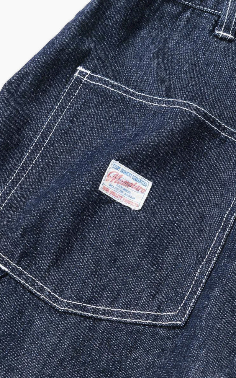Momotaro Jeans MSP0030M31 GTB Denim Painter Shorts Indigo 10oz - Image 12