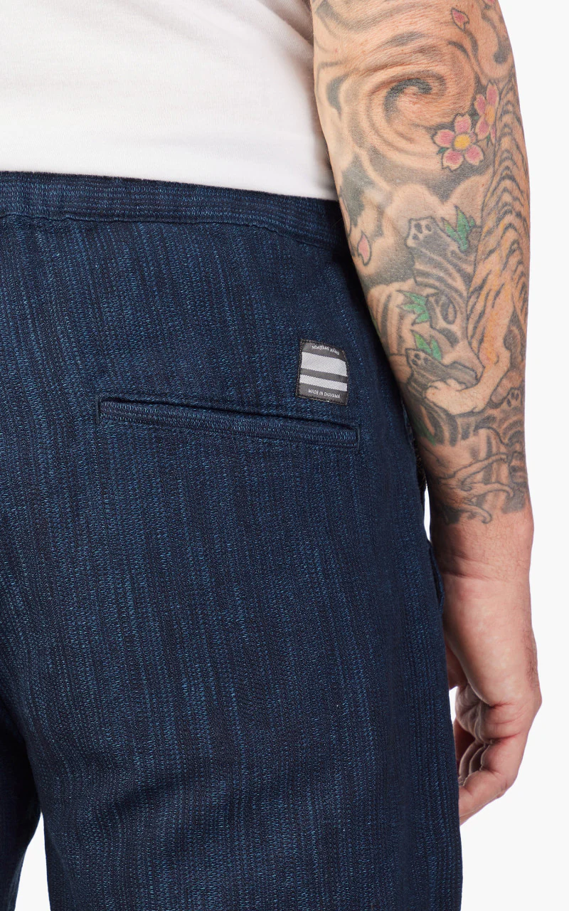 Momotaro Jeans MSP1020M31 Jacquard Shorts Indigo - Image 10