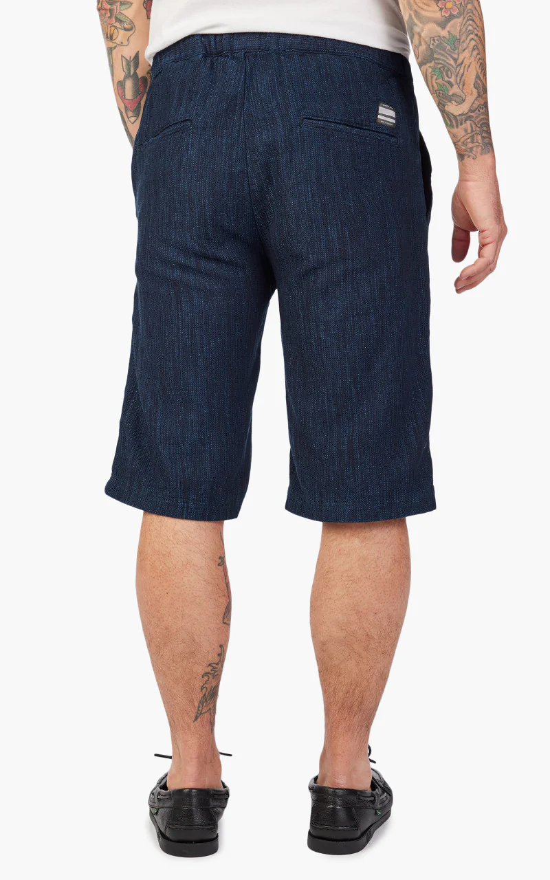 Momotaro Jeans MSP1020M31 Jacquard Shorts Indigo - Image 6
