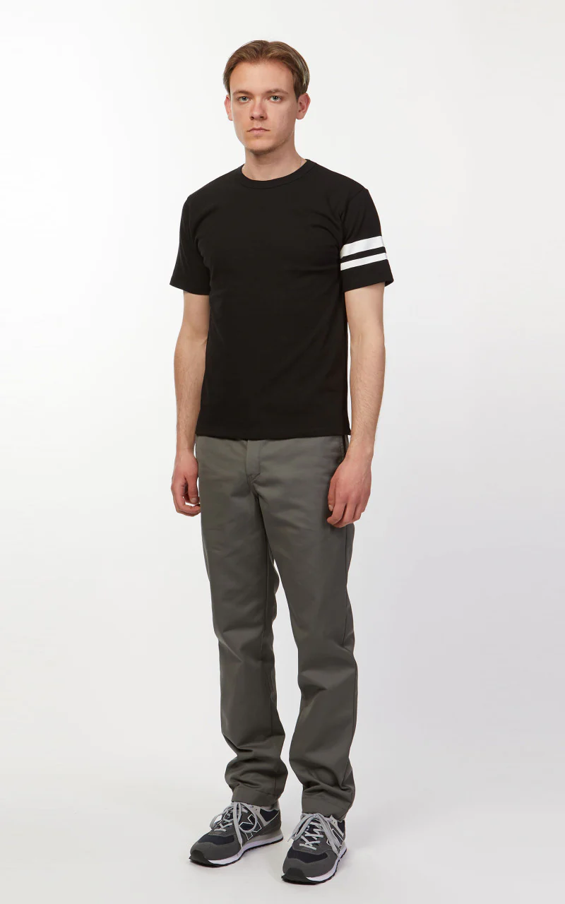Momotaro Jeans MT002 Zimbabwe Cotton T-Shirt Black - Image 3