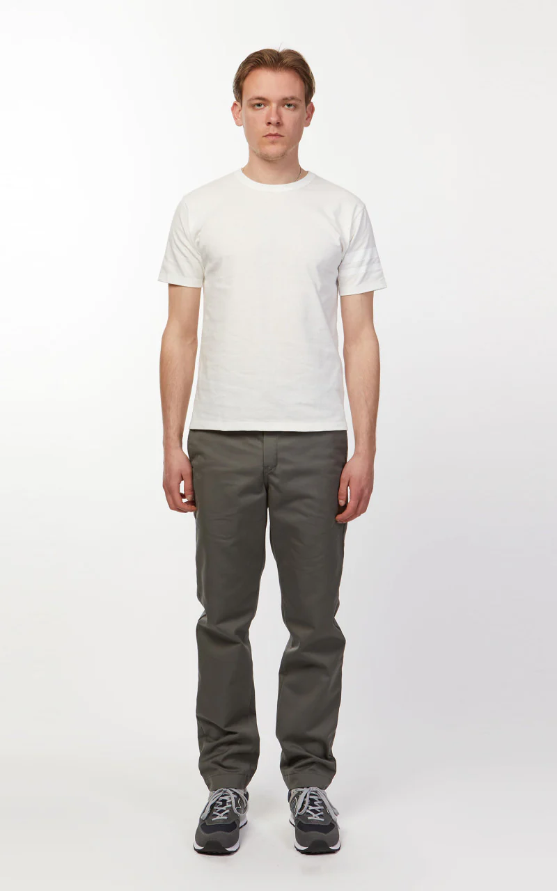 Momotaro Jeans MT002 Zimbabwe Cotton T-Shirt White - Image 2