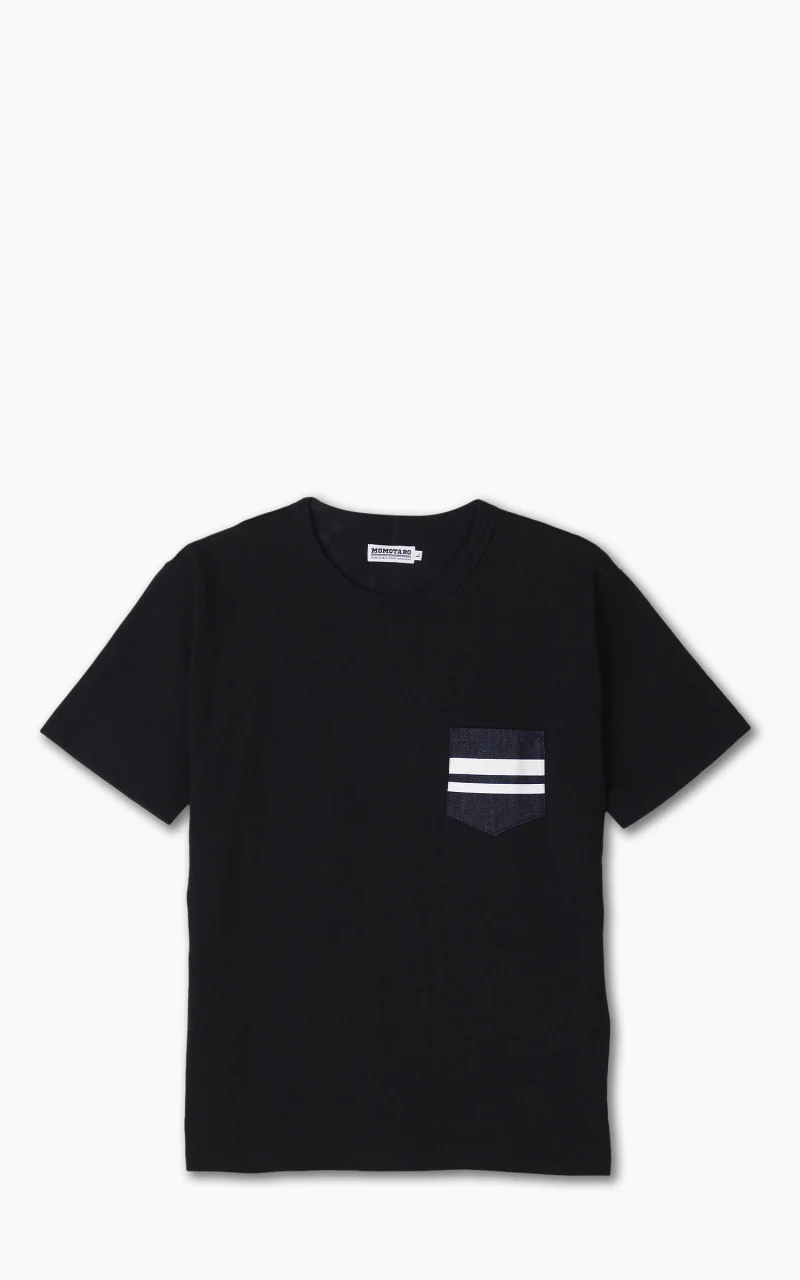 Momotaro Jeans MT003 GTB Denim Pocket T-Shirt 8.5oz