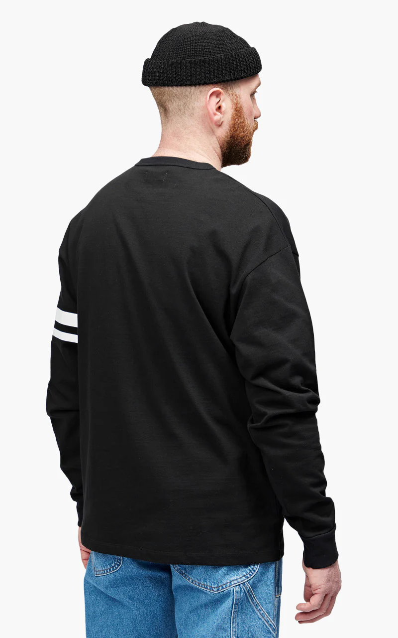 Momotaro Jeans MTS1010M31 Oversized Longsleeve T-Shirt Black - Image 5