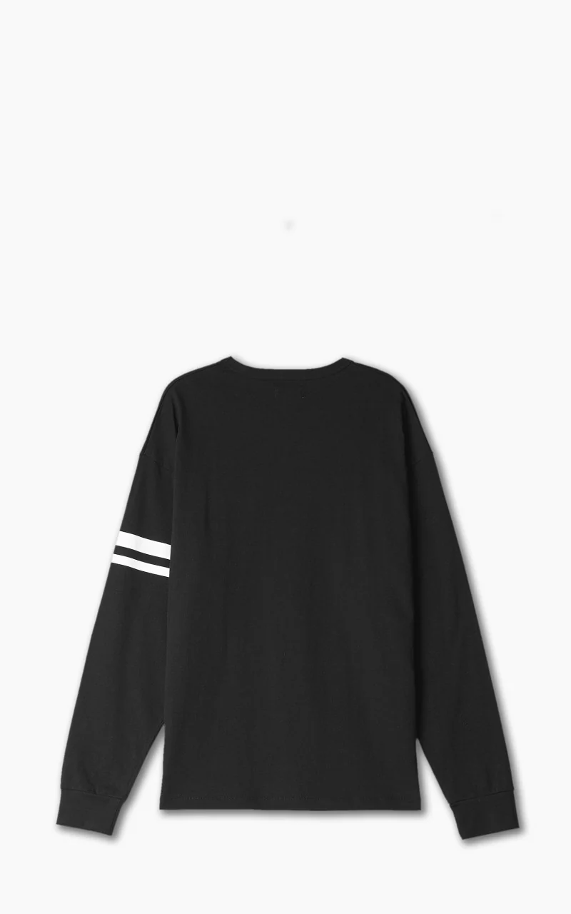 Momotaro Jeans MTS1010M31 Oversized Longsleeve T-Shirt Black - Image 6