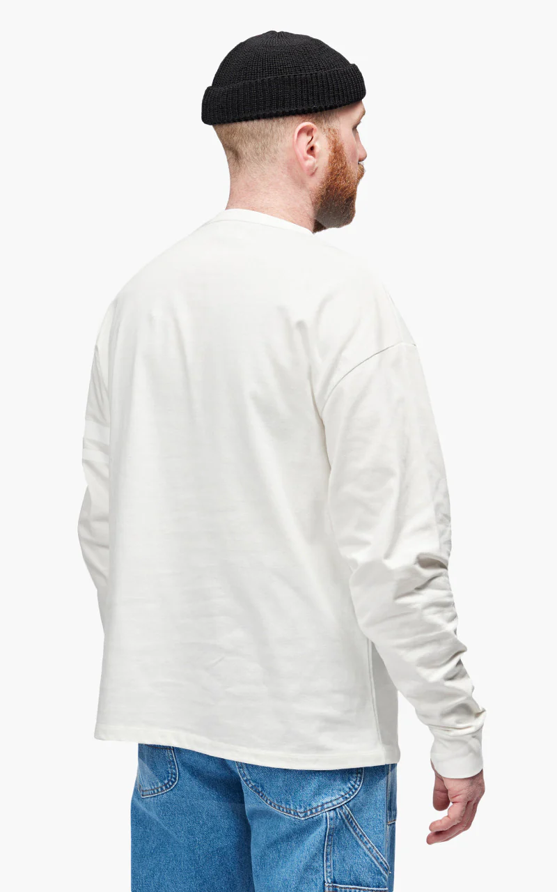 Momotaro Jeans MTS1010M31 Oversized Longsleeve T-Shirt White - Image 5