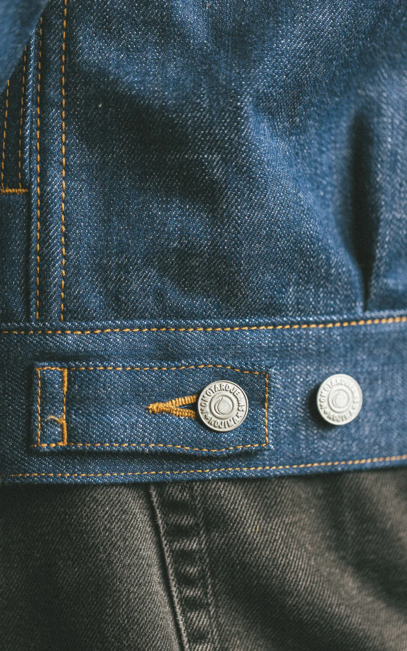 Momotaro Jeans MXGJ1112 Selvedge Denim Jacket Natural Indigo 13.5oz - Image 15
