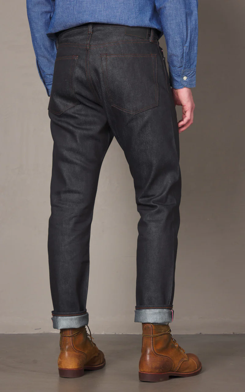 Momotaro Jeans MXJE1103 Silk Denim Narrow Tapered Indigo - Image 6
