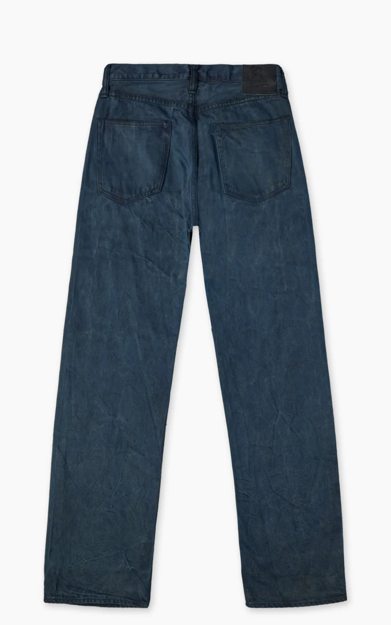 Momotaro Jeans MXJE1402 Mud & Natural Indigo Dyed Jeans Natural Indigo - Image 3