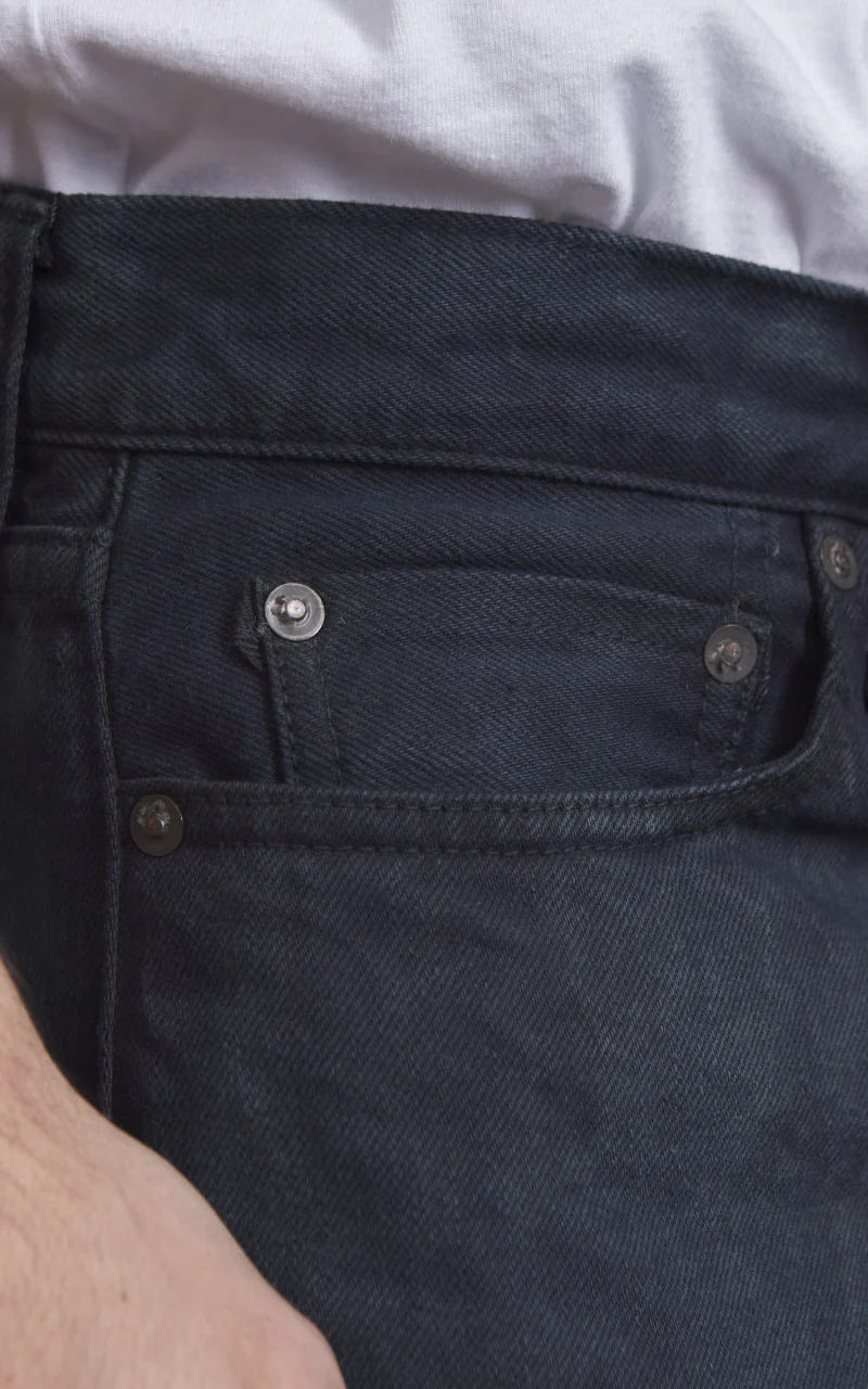 Momotaro Jeans MXJE1402 Mud & Natural Indigo Dyed Jeans Natural Indigo - Image 7