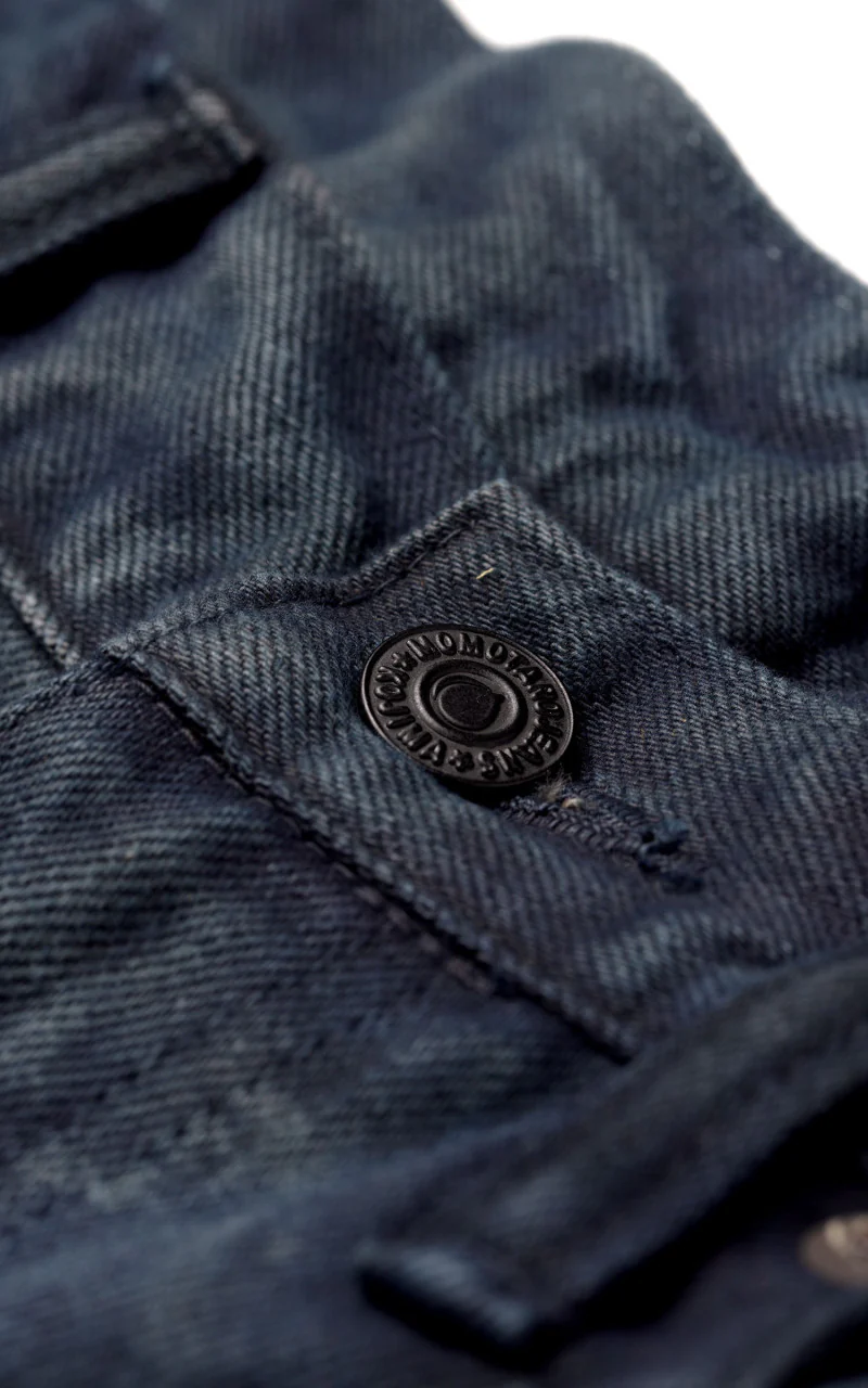 Momotaro Jeans MXJE1402 Mud & Natural Indigo Dyed Jeans Natural Indigo - Image 8