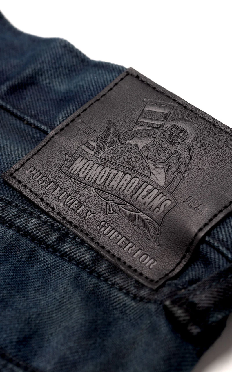 Momotaro Jeans MXJE1402 Mud & Natural Indigo Dyed Jeans Natural Indigo - Image 9