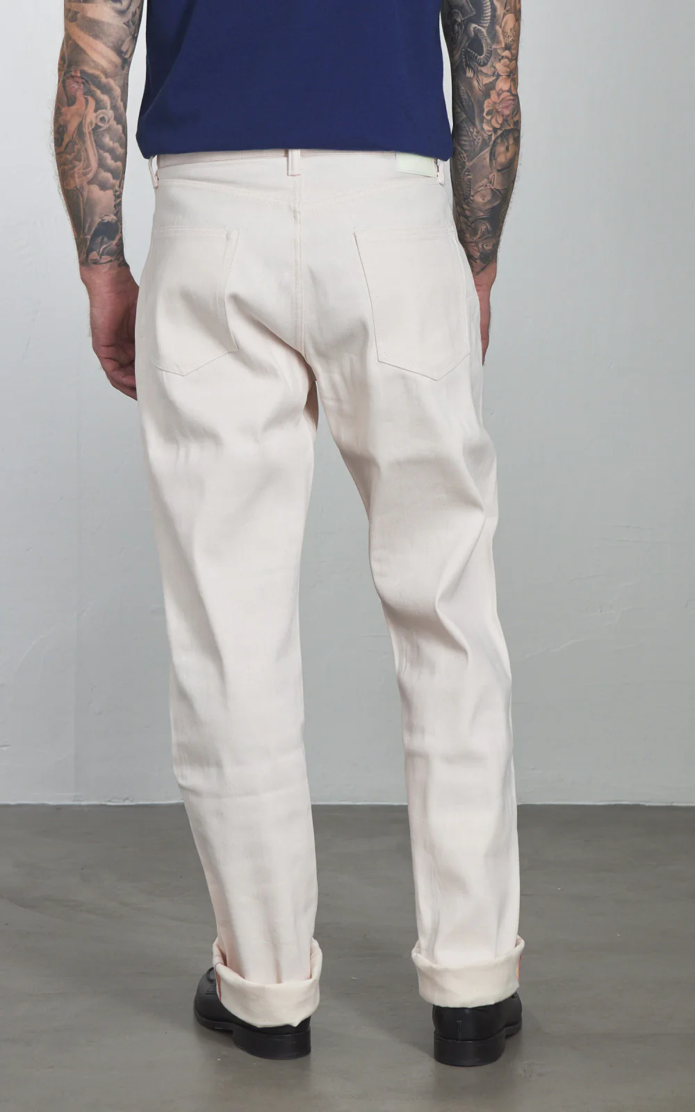 MOMOTARO JEANS MXJE1404 #100 Straight Denim Sakura Dyed 14oz - Image 5